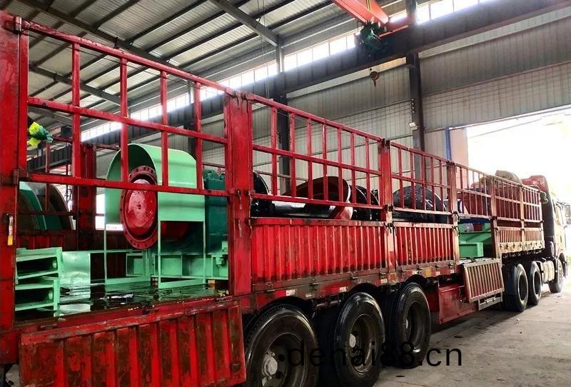 JK3.0×2.2P剖分式(shi)提陞絞(jiao)車髮貨現場(chang)